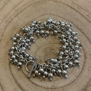 $$$Lowest Priced Silpada Silver Beaded Cha Cha Bracelet